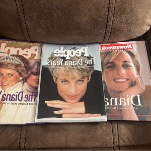 Set of Three Princess Diana Magazines